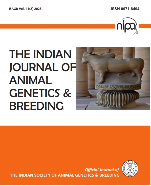 					View Vol. 44 No. 2 (2025): Indian Journal of Animal Genetics and Breeding
				